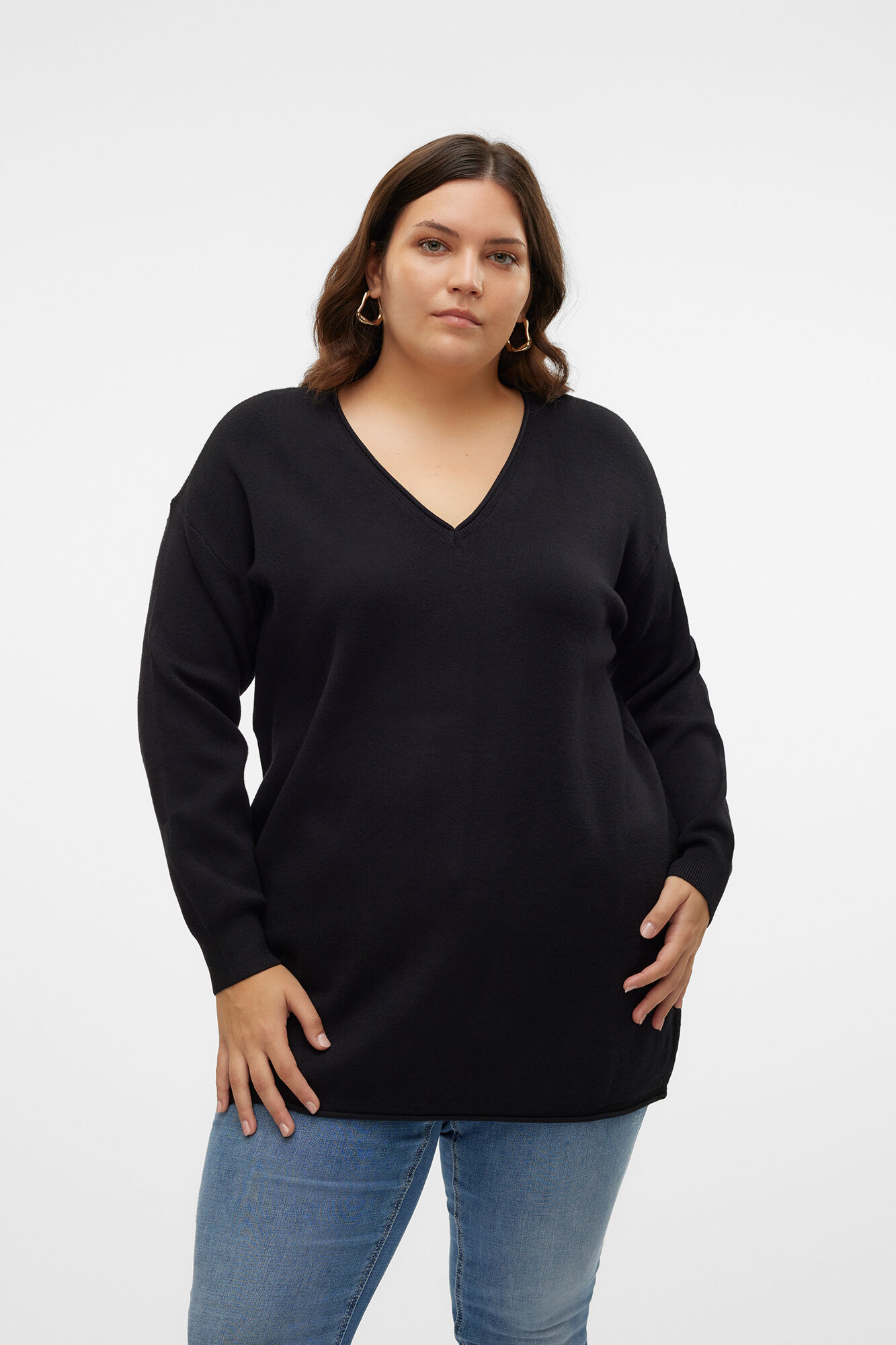 Vero Moda Curve Jersey de punto de manga larga talla grande