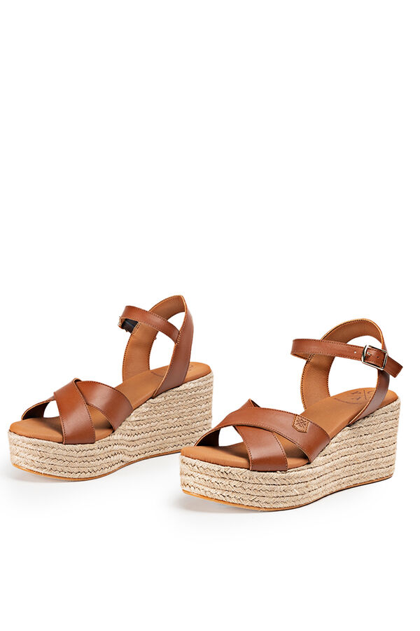 Popa Sapatos Benijo pele  Castanho