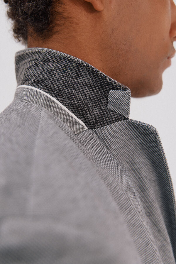 Cortefiel Blazer de malha  Cinzento