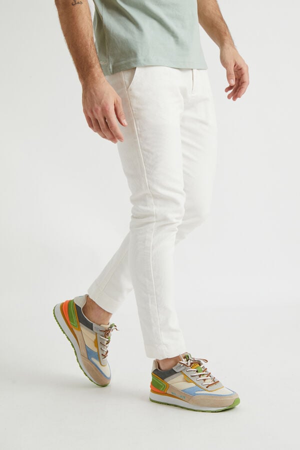 Williot Cal&ccedil;as at&eacute; o tornozelo Branco