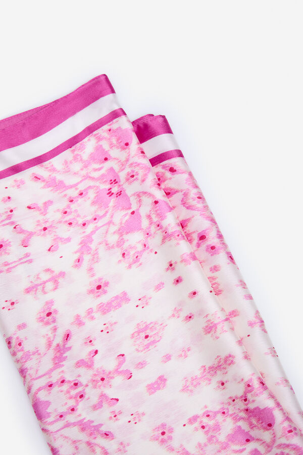 Cortefiel Len&ccedil;o de cetim rosa Subiu