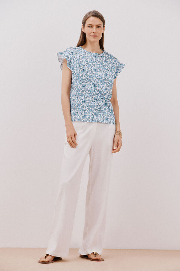 Cortefiel Camisola b&aacute;sica folho Azul