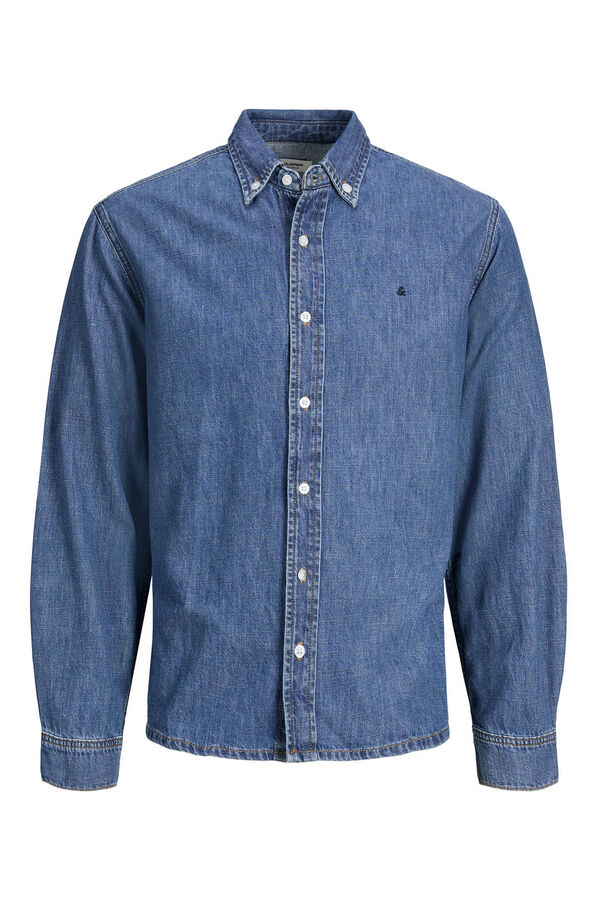 Cortefiel Camisa vaquera fit relajado Azul