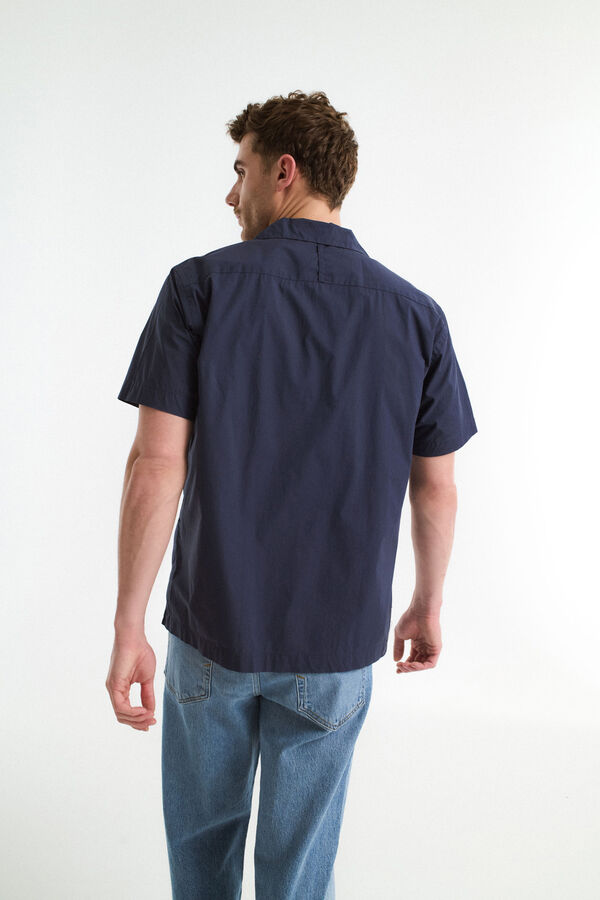 Selected Camisa de manga curta  Azul