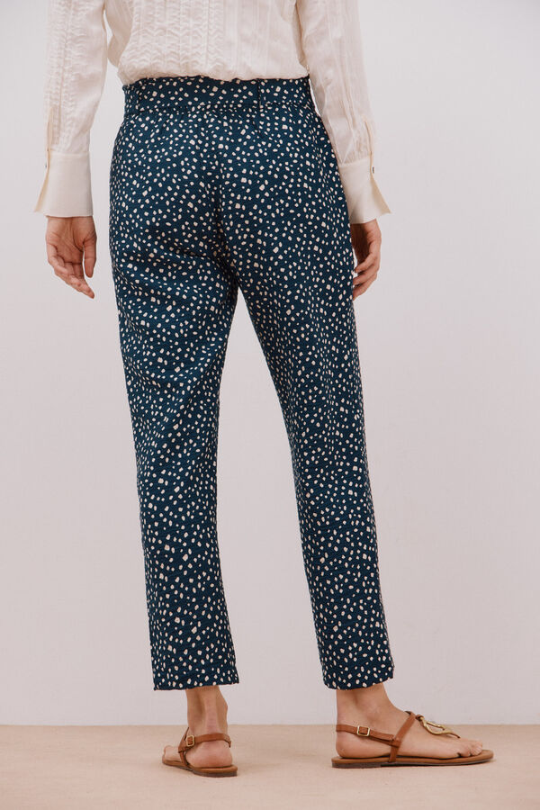 Cortefiel Cal&ccedil;as fluidas cinto Azul