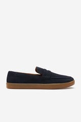 Cortefiel Mocas&iacute;n piel Azul marino