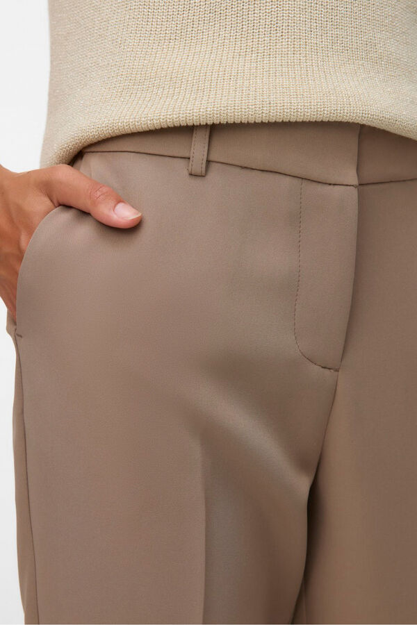 Vero Moda Pantal&oacute;n largo de vestir Marr&oacute;n