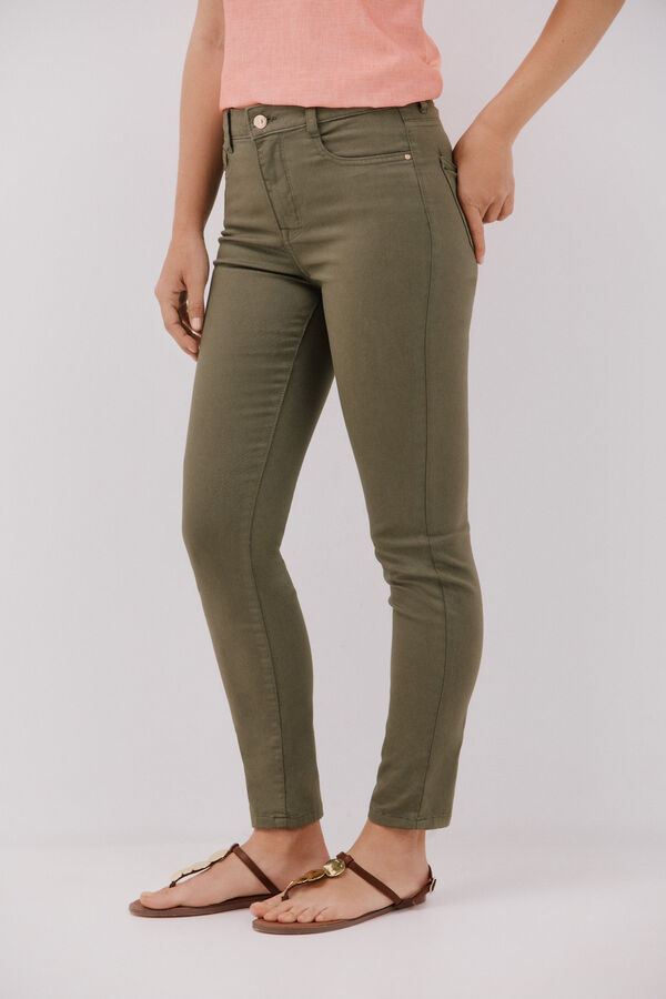 Cortefiel Jeans Sensacional Slim Color Verde