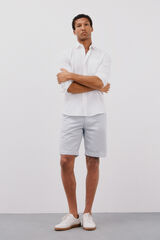 Cortefiel Bermudas Oxford calças chino Azul