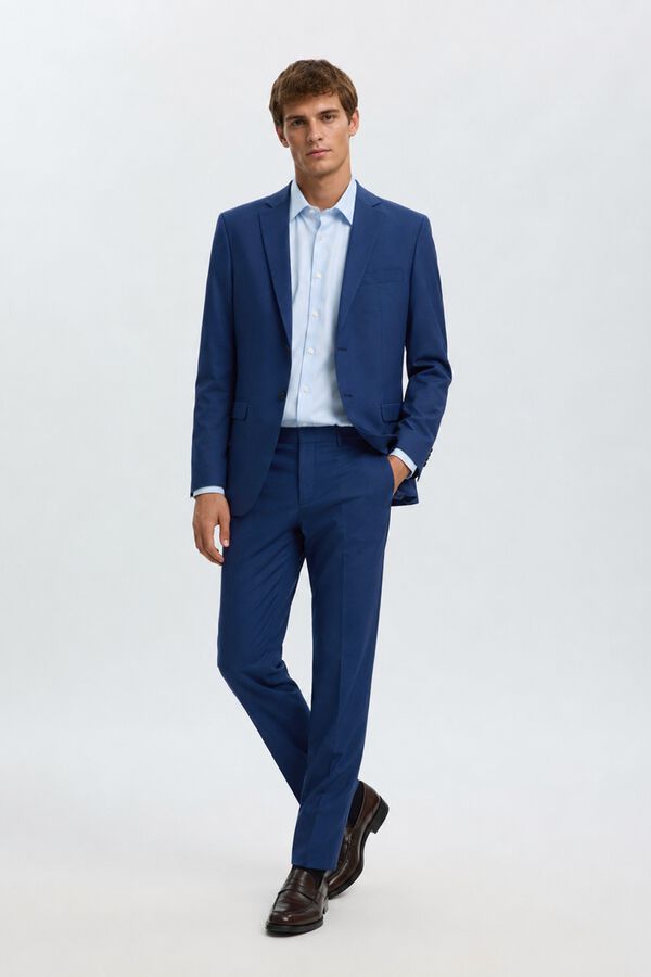 Selected Cal&ccedil;as de fato Slim Fit Azul