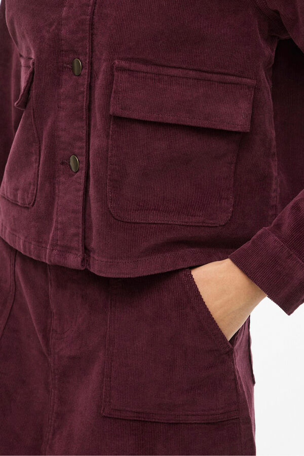 Vila Chaqueta corta de pana Morado