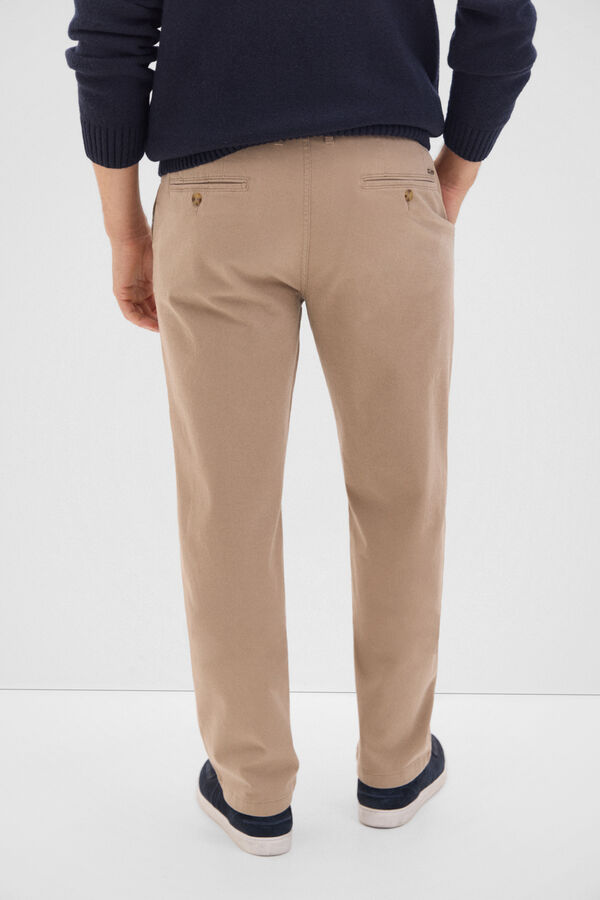 Cortefiel Pantal&oacute;n chino regular fit Beige