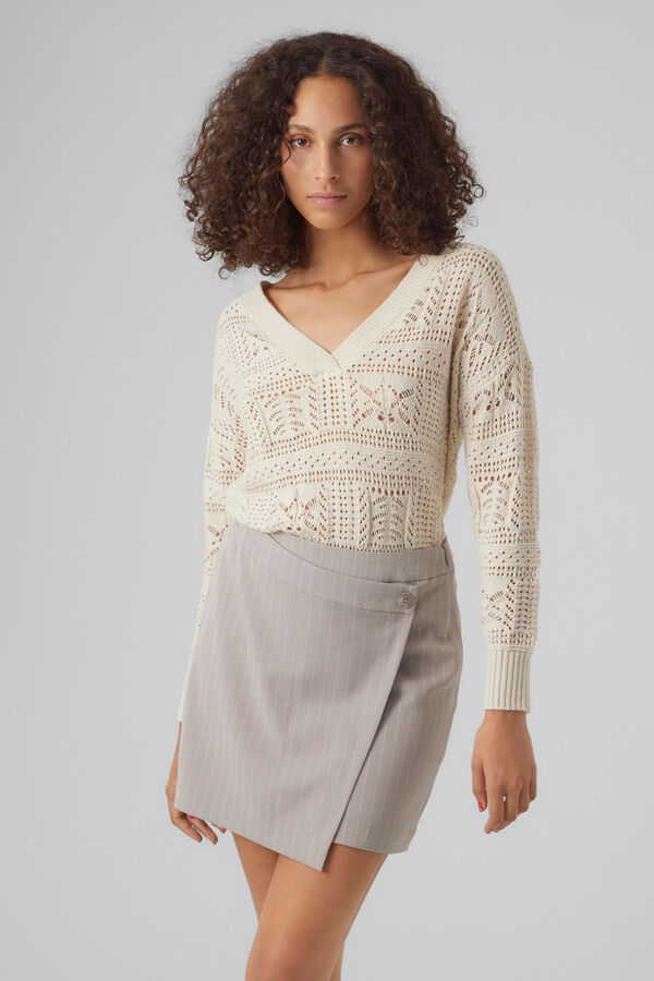 Vero Moda Jersey calado Gris