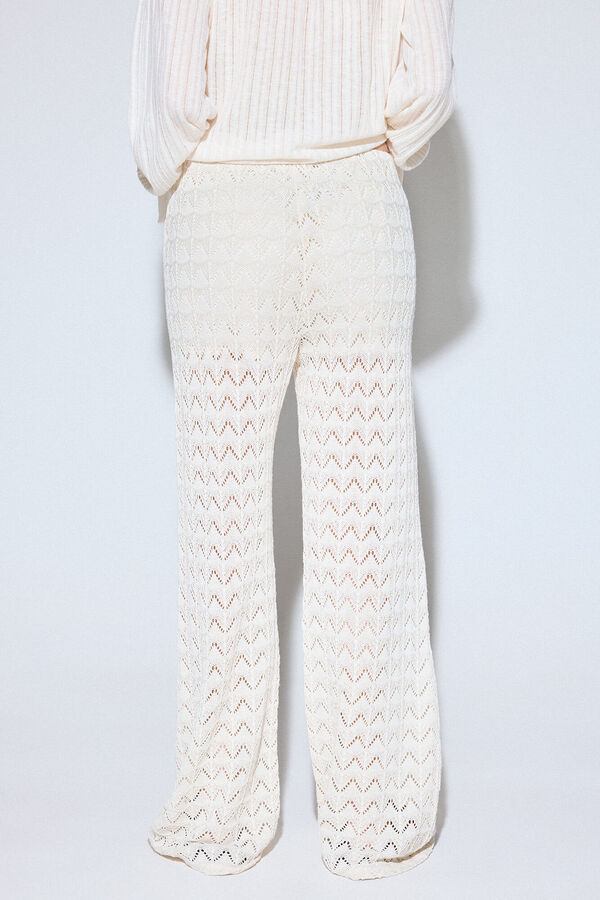 Slowlove Calças de malha Branco