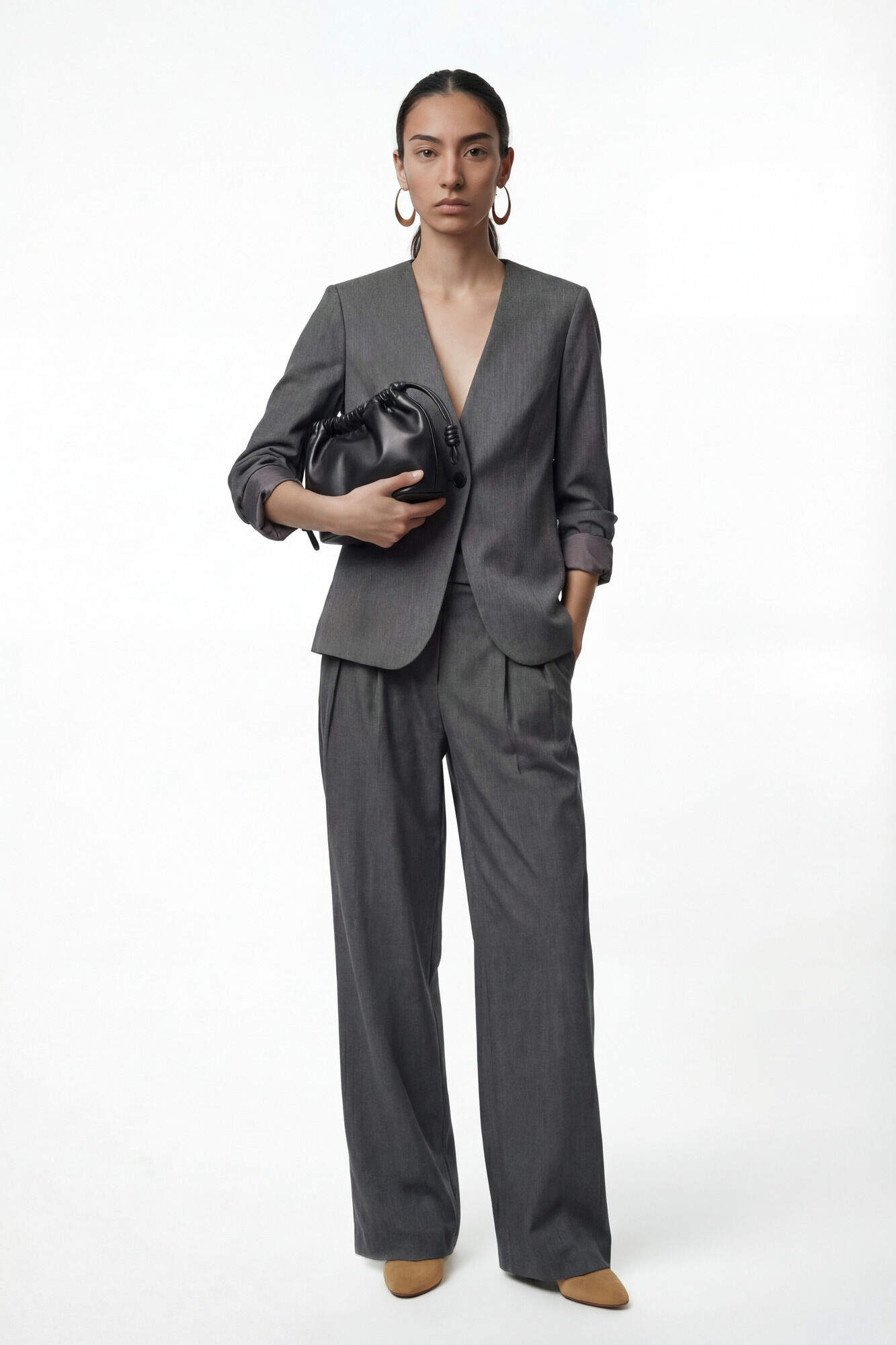 Vero Moda Americana manga larga cuello pico