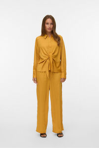 Vero Moda Camisa de manga larga satinada