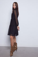 Slowlove Vestido corto negro Negro