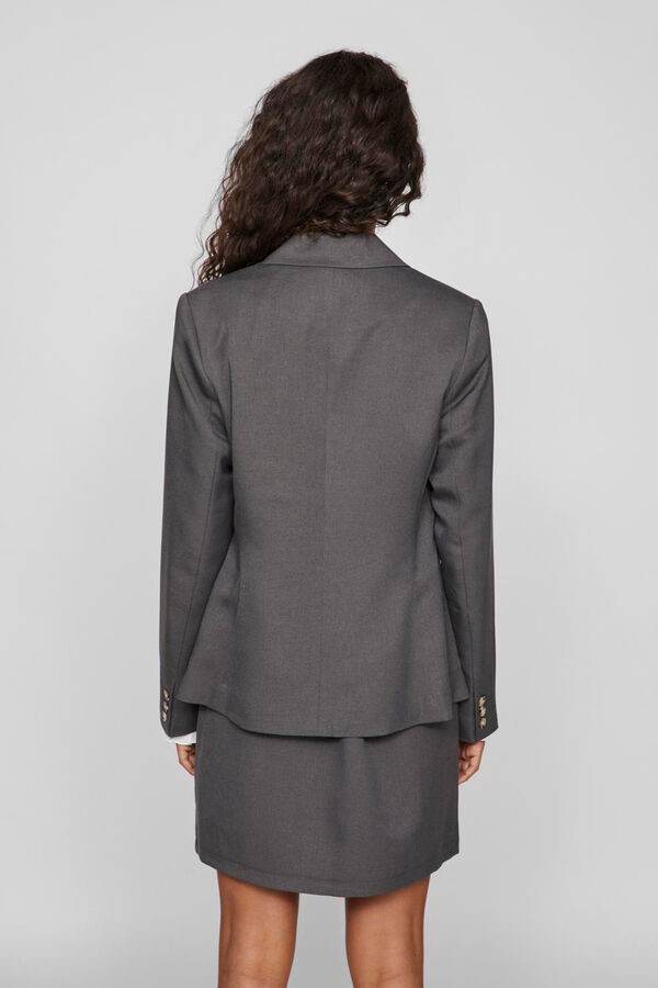 Vila Americana blazer de mujer entallada Gris