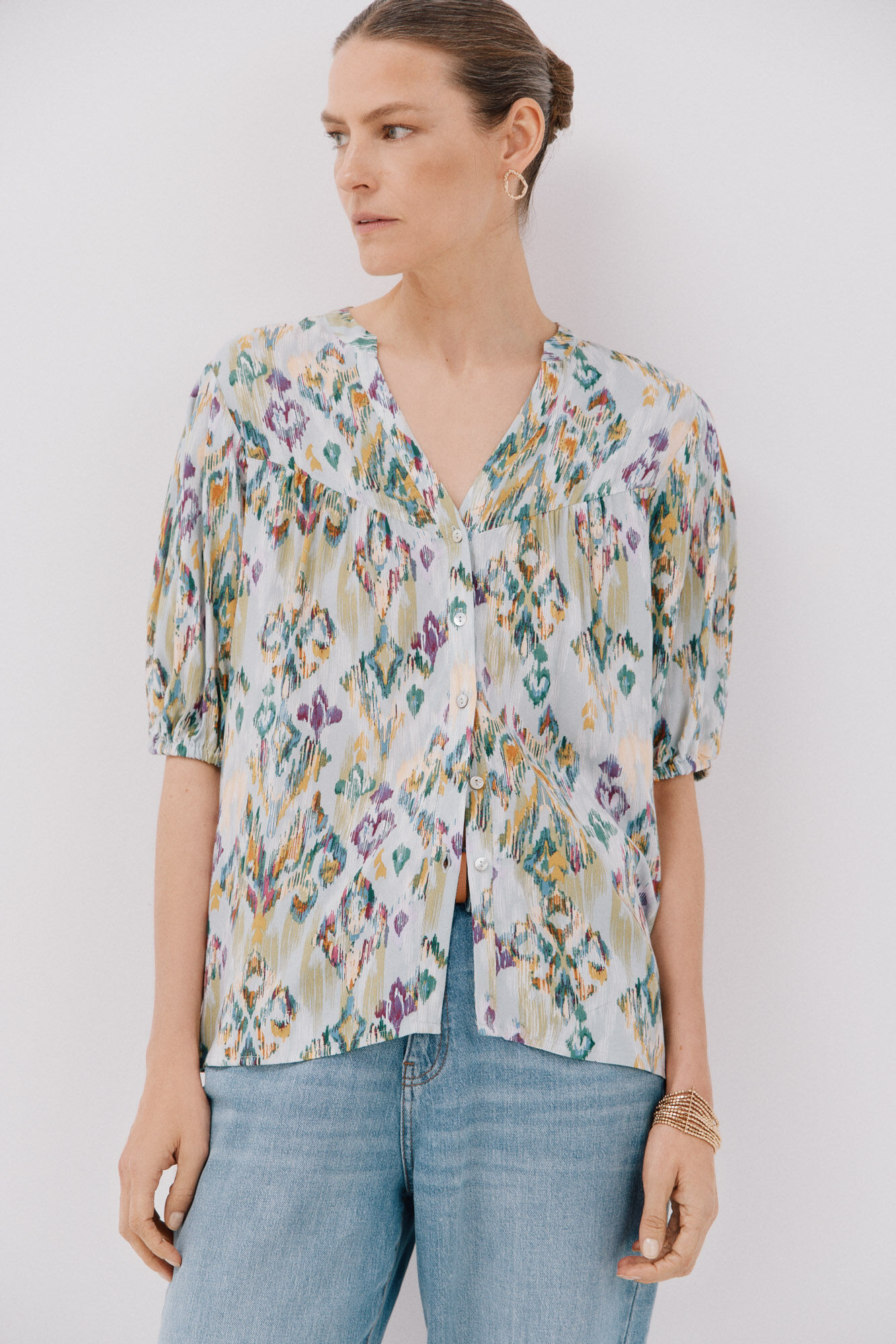 Cortefiel Blusa de manga curta