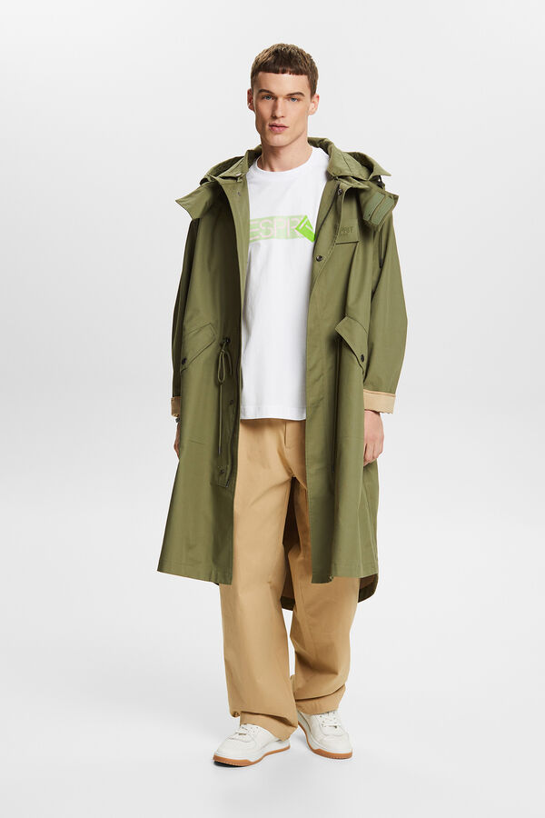 Esprit T-shirt b&aacute;sica algod&atilde;o com logo Branco