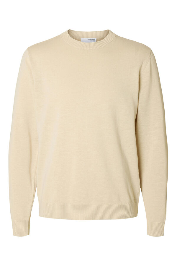 Selected Jersey de punto fino Gris