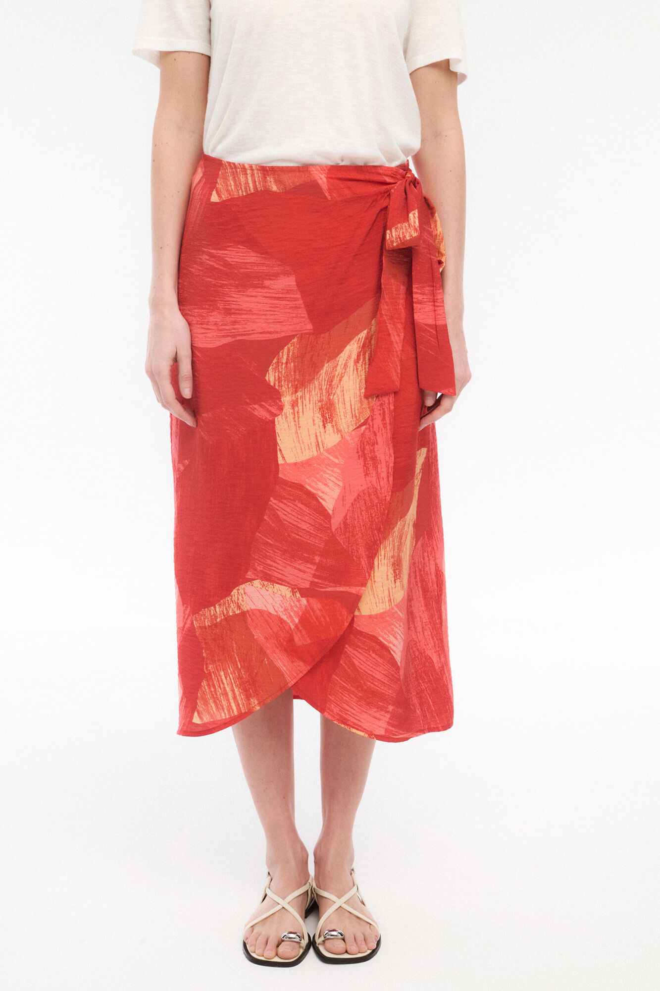 Vila Falda midi pareo con viscosa