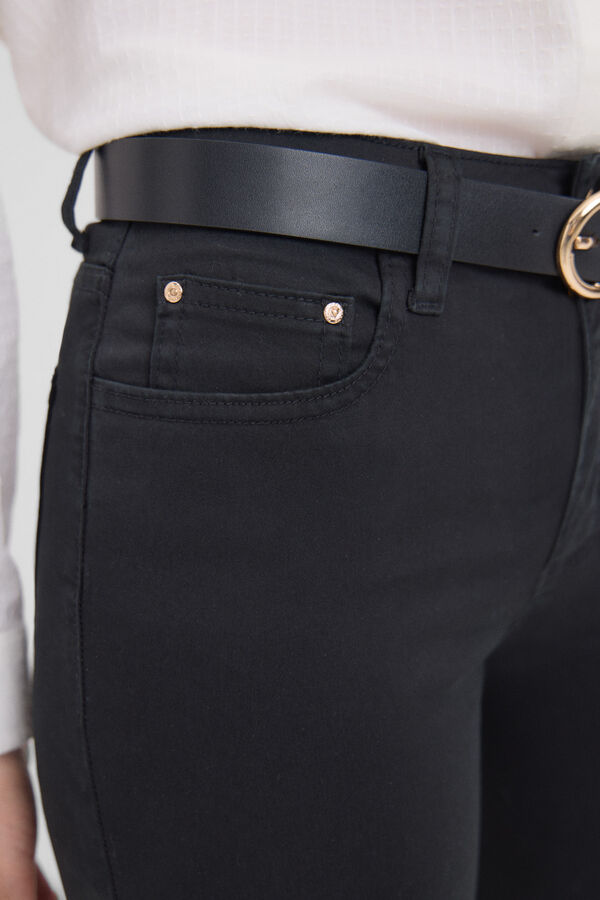 Cortefiel Pantalones Sensational Recto Negro