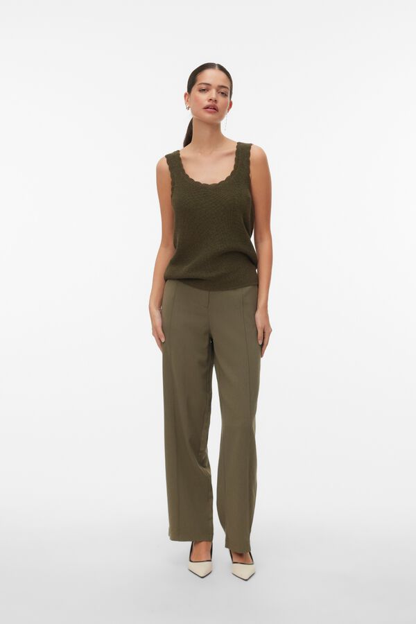 Vero Moda Top de tirantes con l&uacute;rex Verde