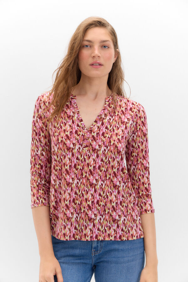 Cortefiel Camisola b&aacute;sica com pesco&ccedil;o mao Verde