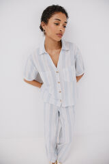 Cortefiel Camisa manga curta Azul