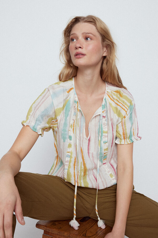 Slowlove Blusa estampada Multicolorido
