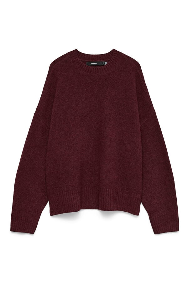 Vero Moda Jersey de punto cuello redondo Morado