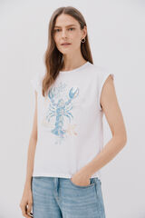 Cortefiel T-shirt estampada Verde