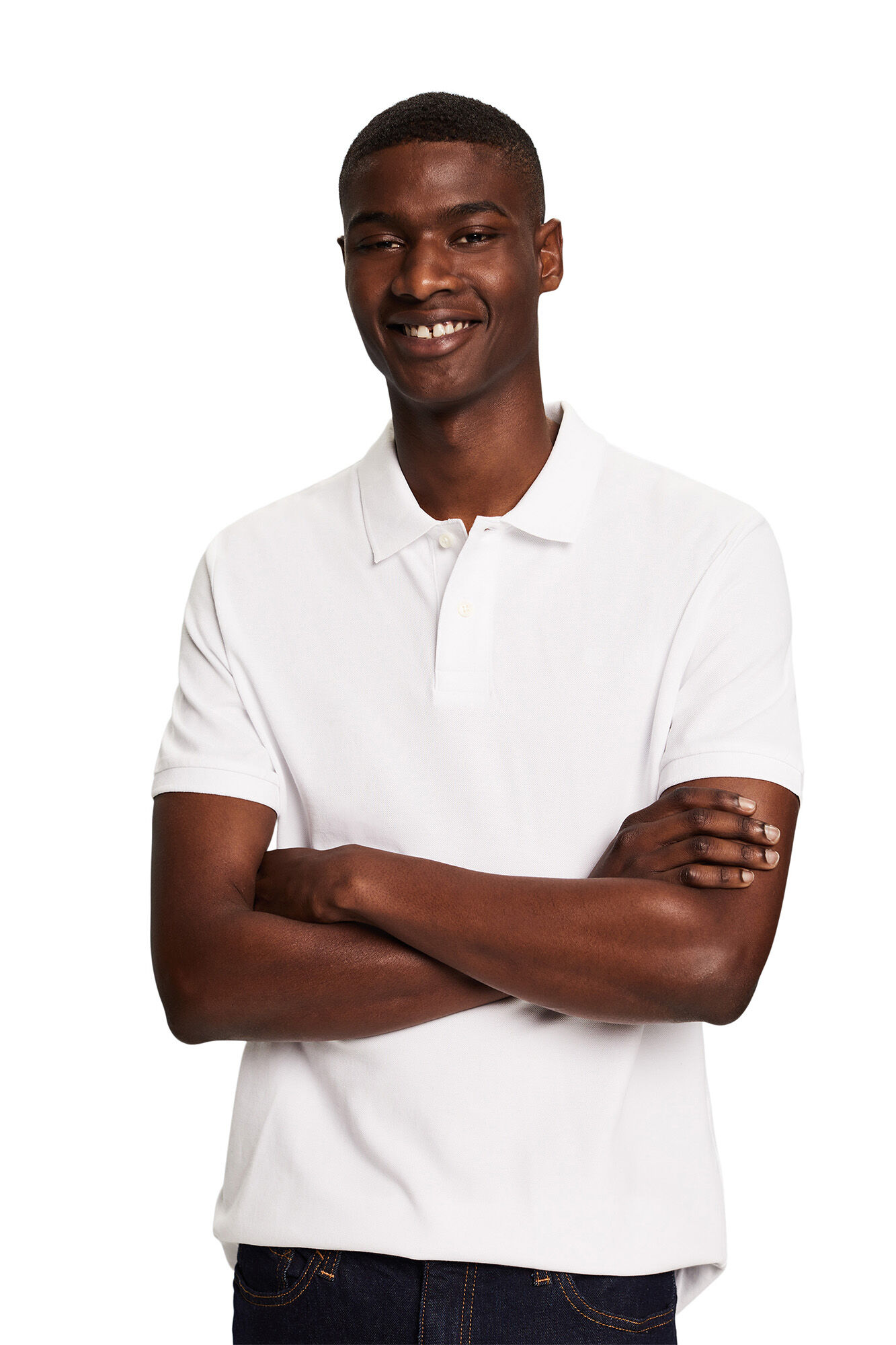 Esprit Polo piqu&eacute; slim fit manga corta algod&oacute;n