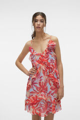 Vero Moda Vestido curto de folhos  Azul