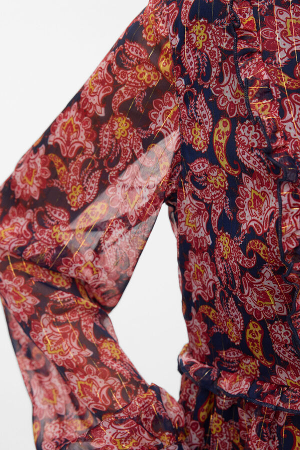 Vero Moda Vestido curto de chiffon  Vermelho