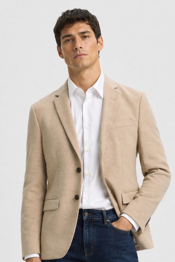 Selected Americana Slim Fit Beige