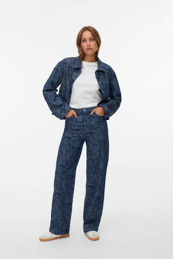 Vero Moda Jeans largos estampados Azul