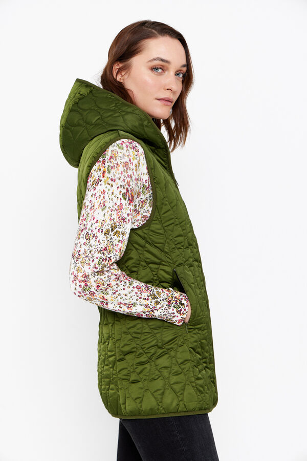 Cortefiel Colete ultraleve water repellent Verde