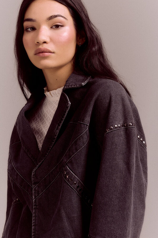 Slowlove Cazadora bomber vaquera Gris