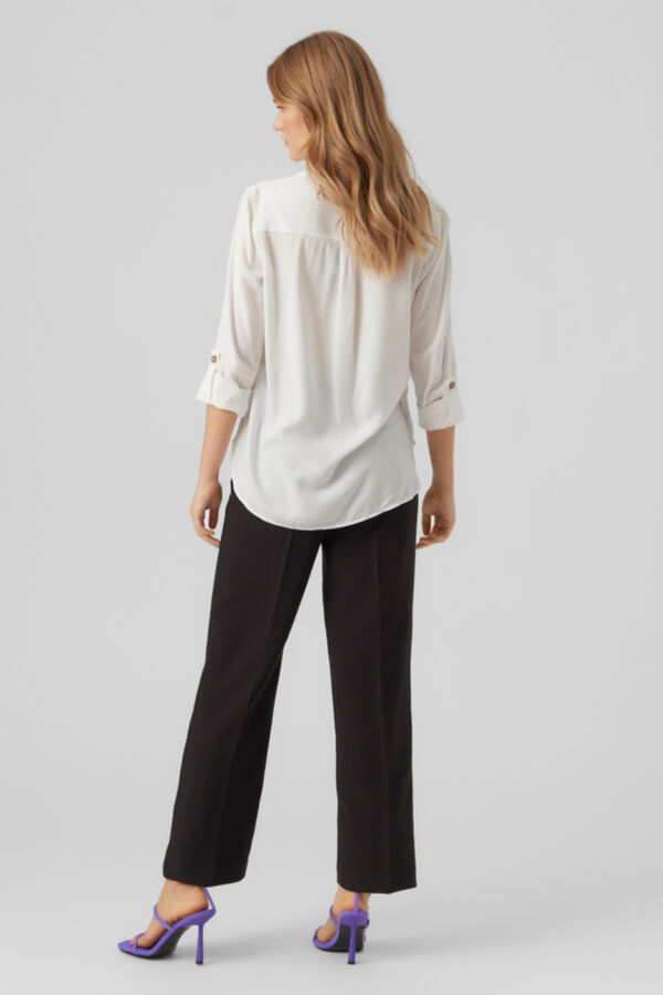 Vero Moda Camisa de riscas Branco