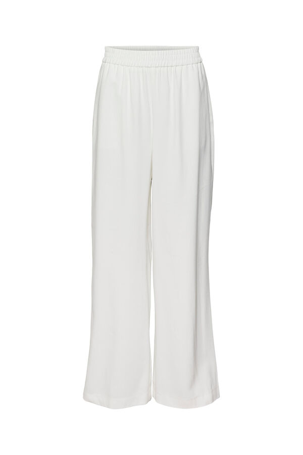 Vero Moda Pantal&oacute;n culotte fluido Blanco