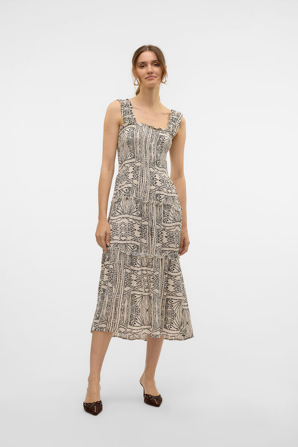 Vero Moda Vestido fresco elástico Cinzento