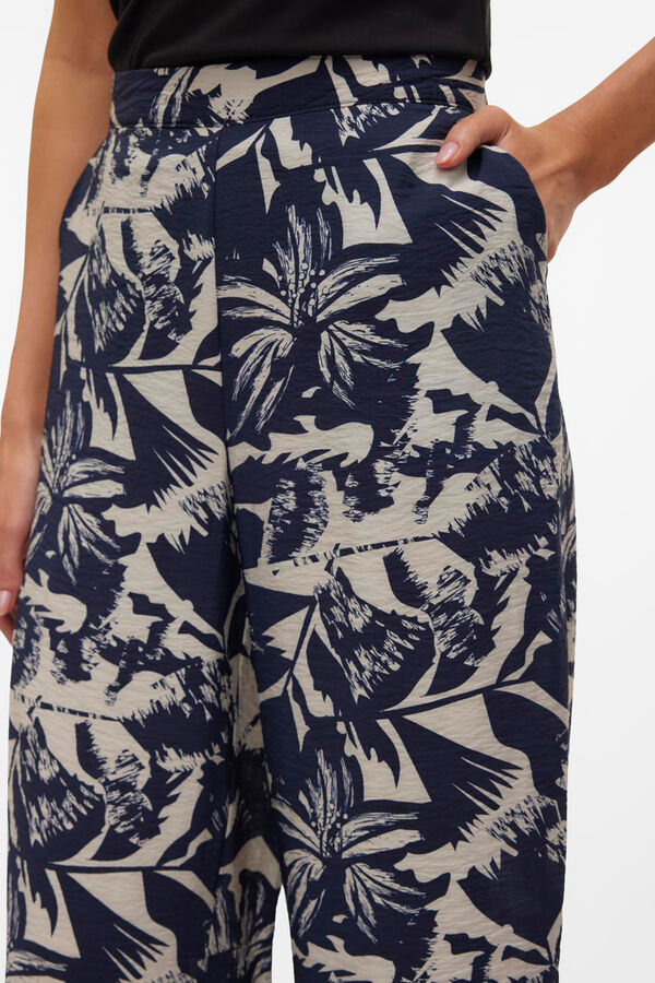 Vero Moda Cal&ccedil;as compridas fluidas  Azul