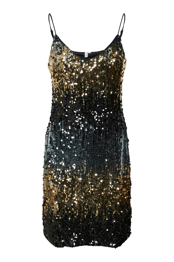 Vero Moda Vestido corto lentejuelas Negro