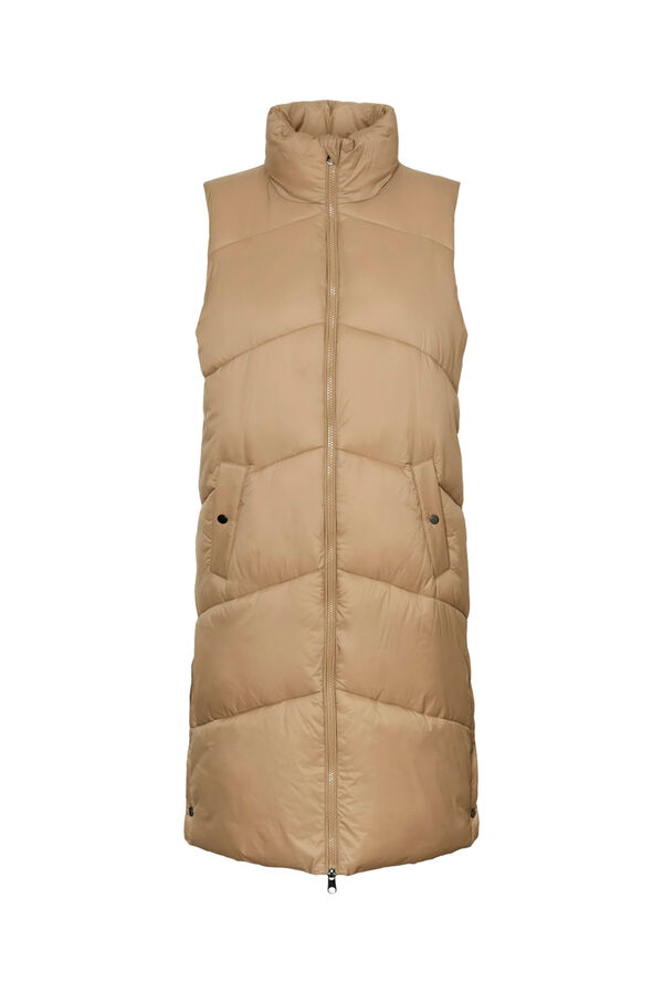 Vero Moda Colete midi Colete feminino Castanho