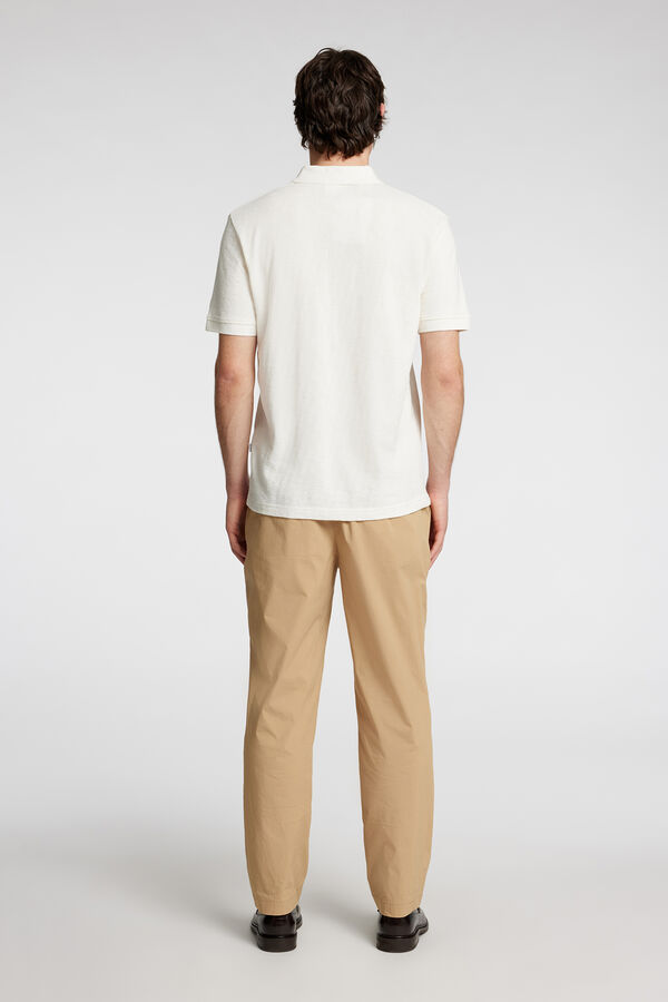 Selected Polo de manga curta  Branco