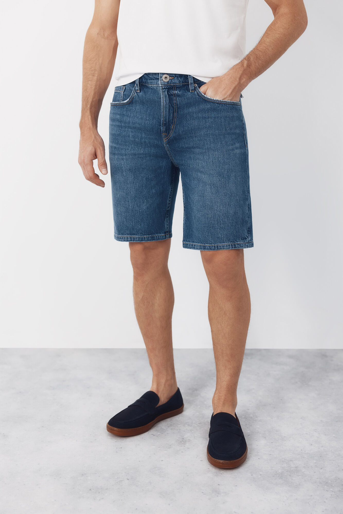Cortefiel Bermuda denim regular