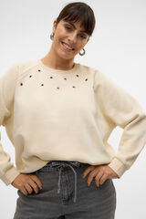 Vero Moda Curve Sudadera arandelas talla grande Gris