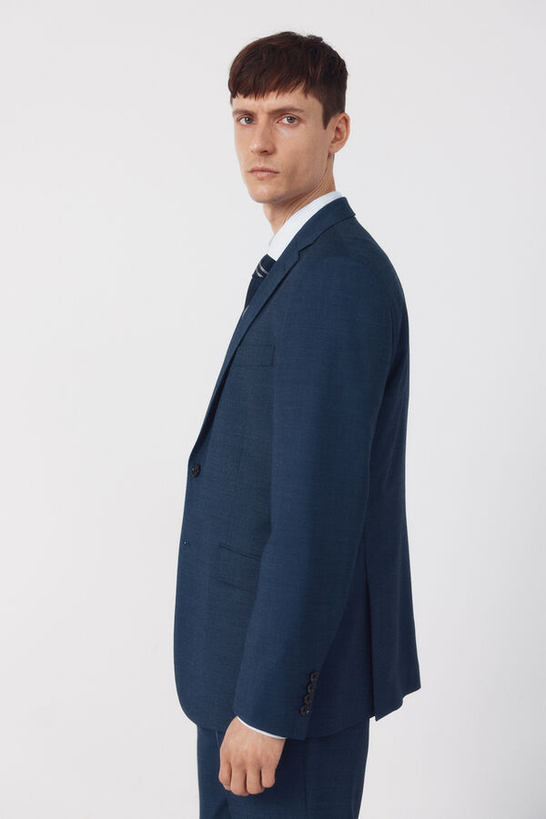 Cortefiel Blazer de fato olho de perdiz COOLMAX&reg; Azul